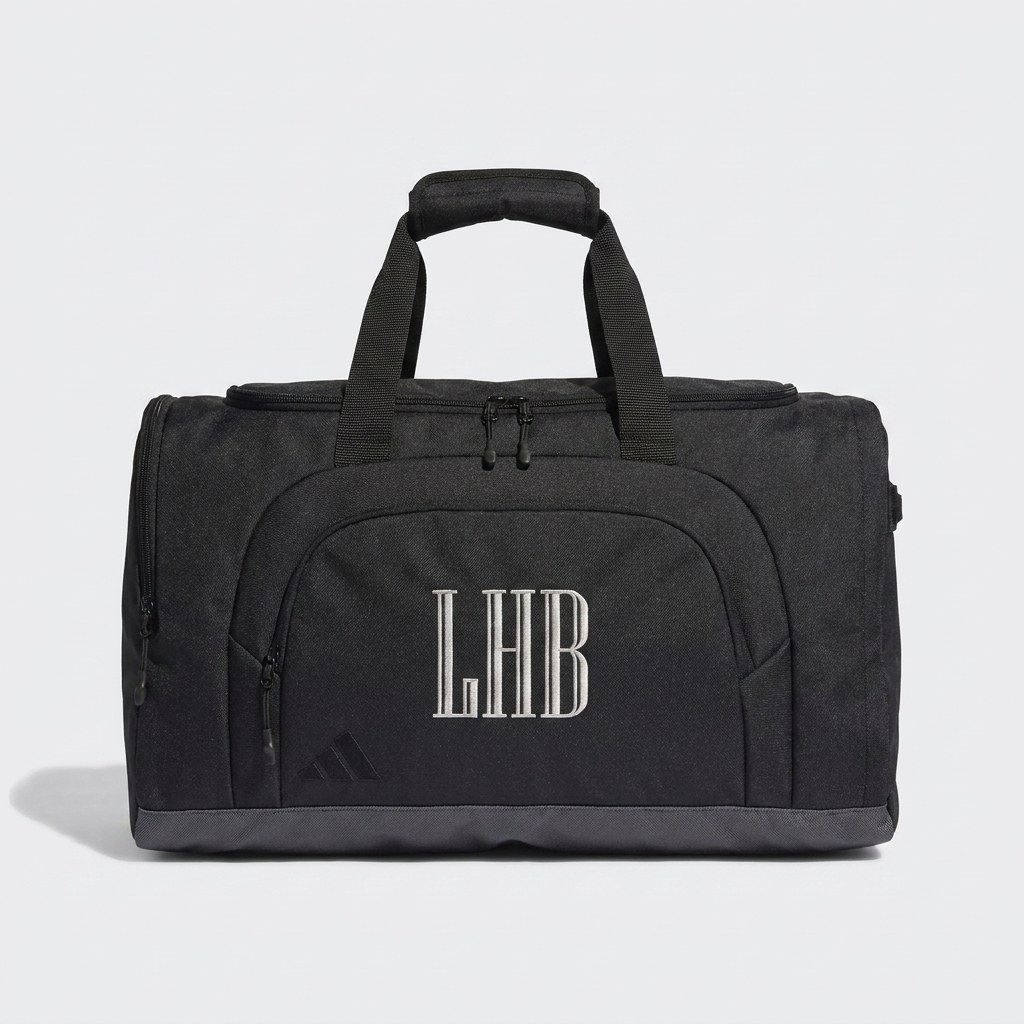 Bolso deportivo con monograma bordado