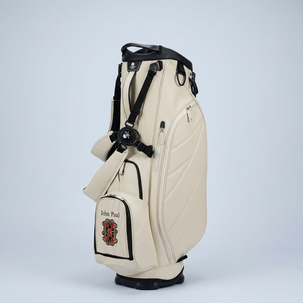 Bolso de golf con monograma bordado