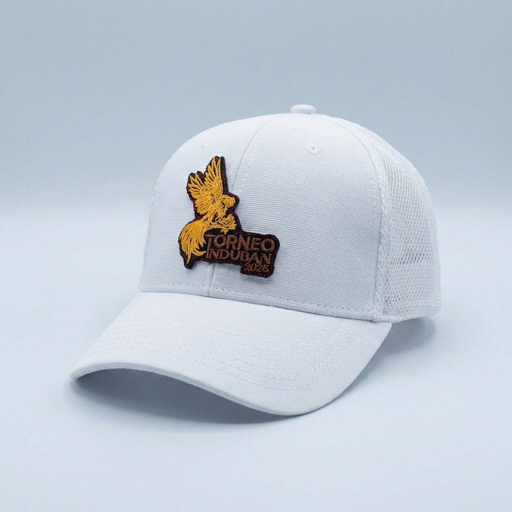 Gorra con parche bordado