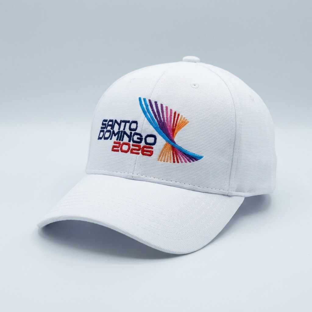 Gorra con bordado multicolor