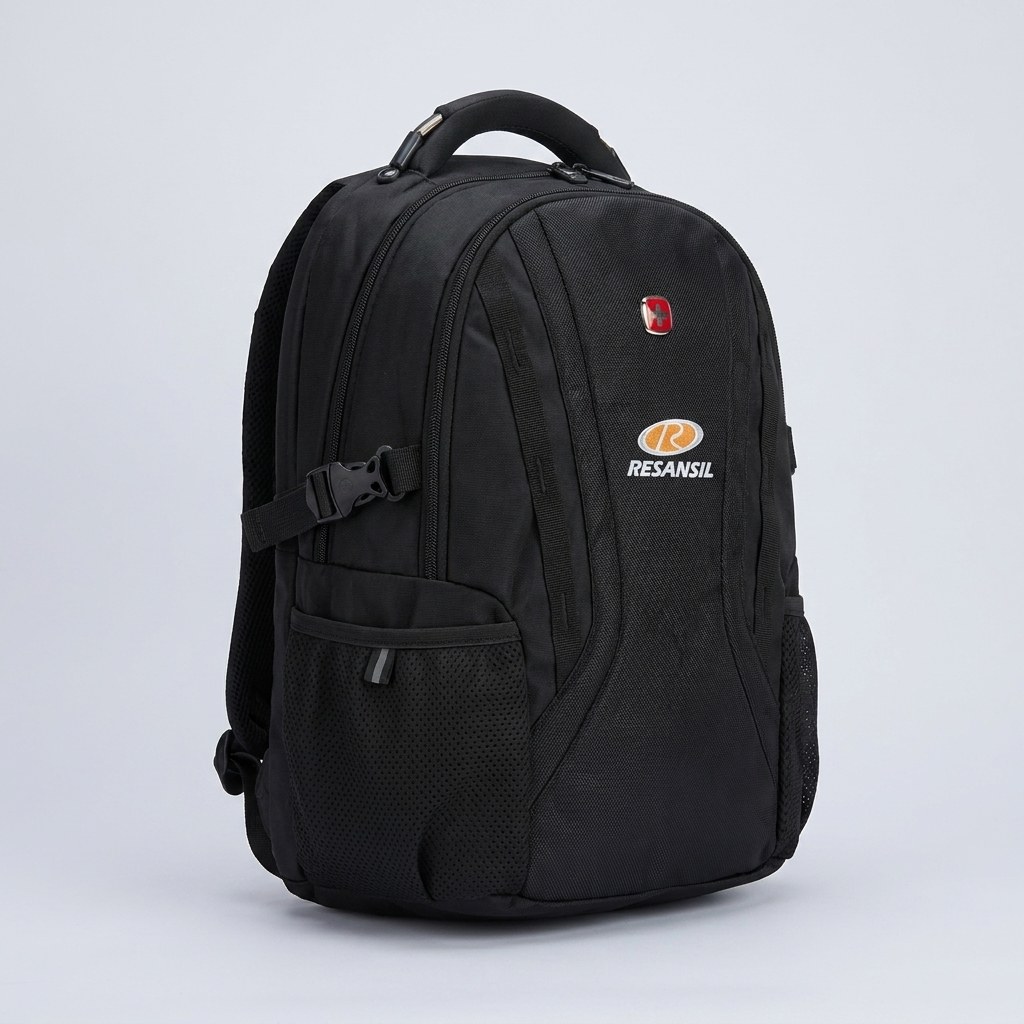 Mochila con logo bordado