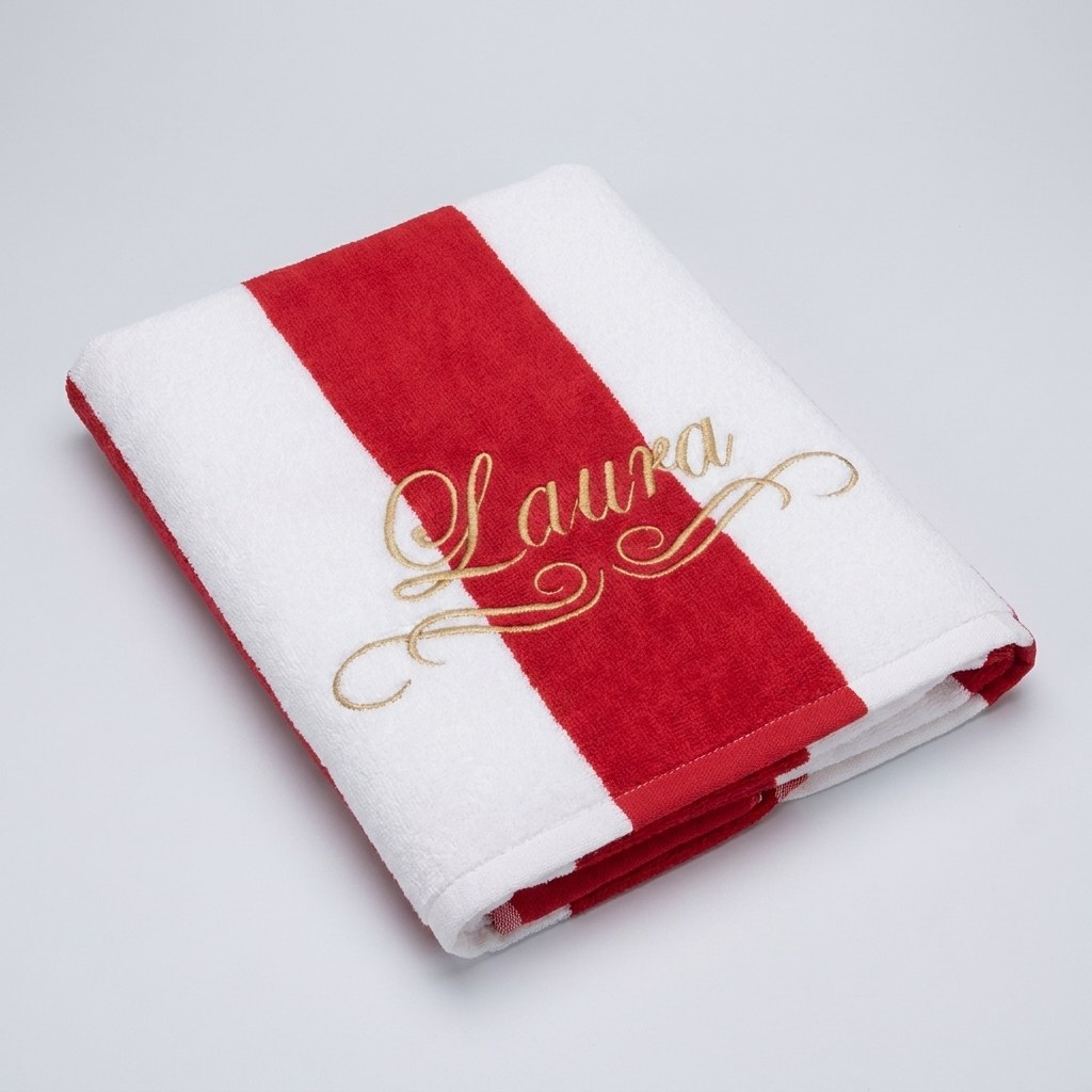 Toalla de playa personalizada
