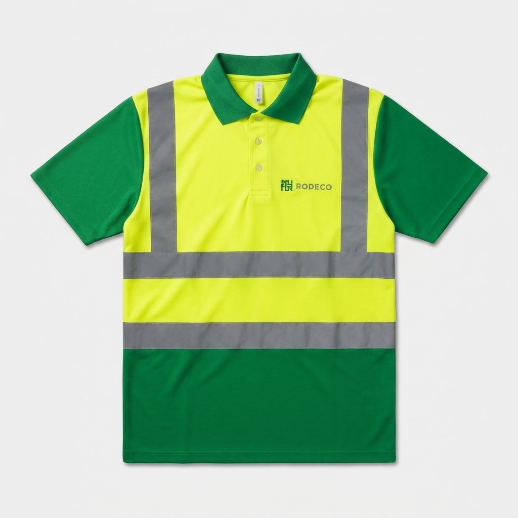 Polo de alta visibilidad bordado